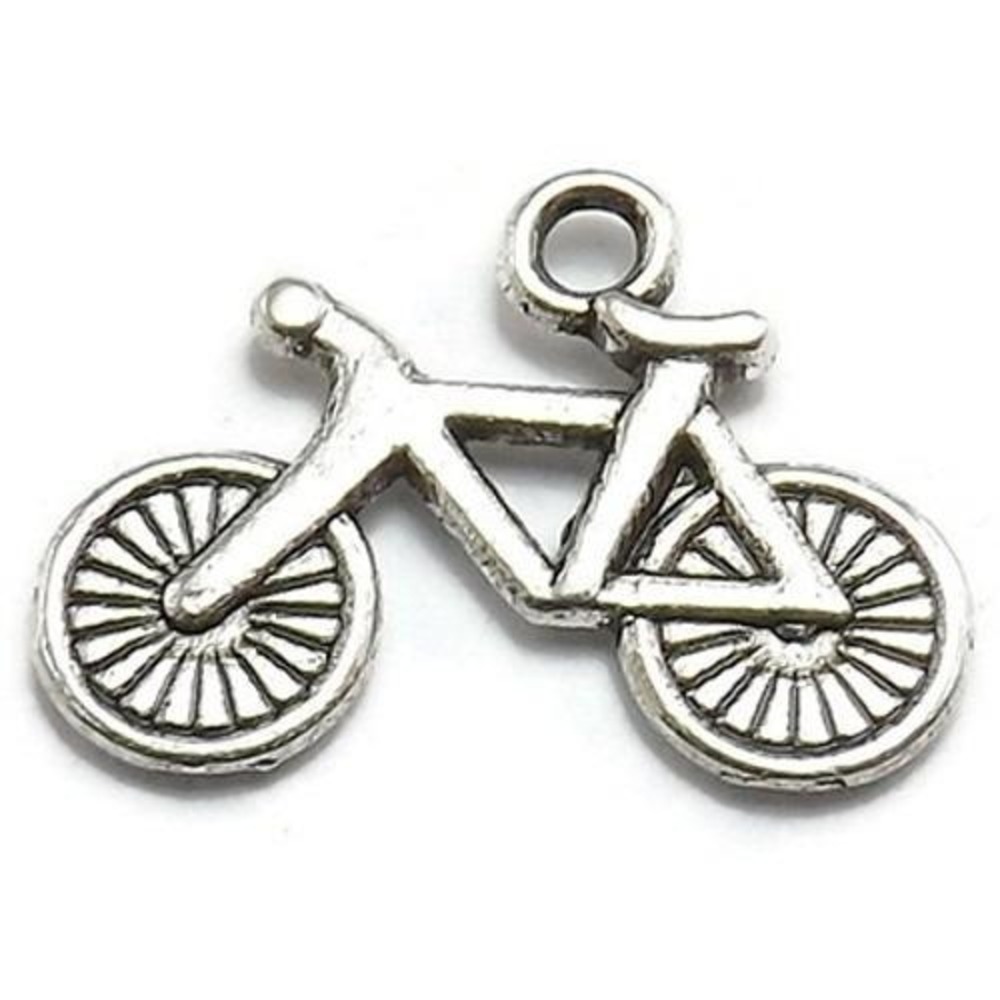12pcs Bike Charms, bicycle cycling, jewelry making supplies